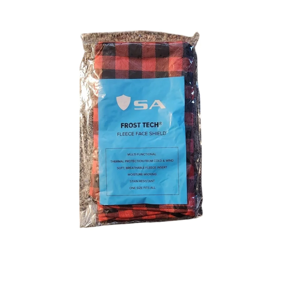 SA Frost Tech Fleece Face Shield in Lumberjack Red Plaid